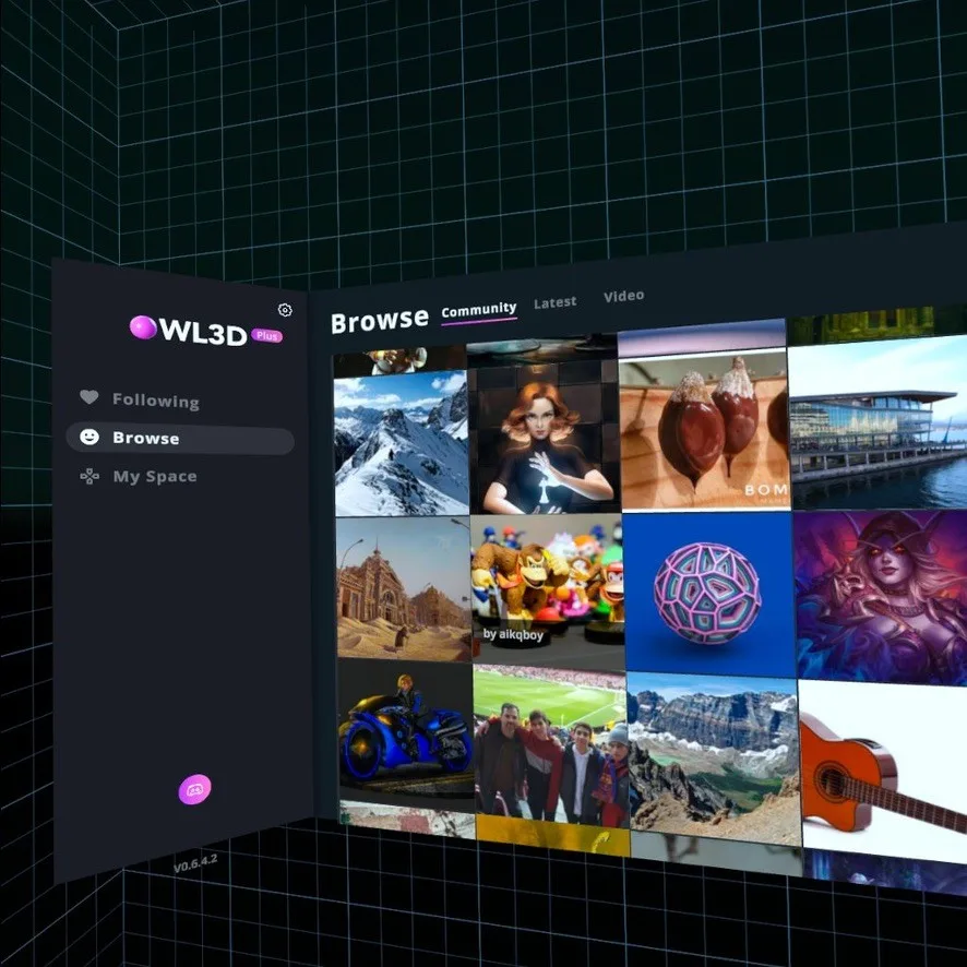 The very first version of Owl3D VR.
